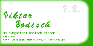 viktor bodisch business card